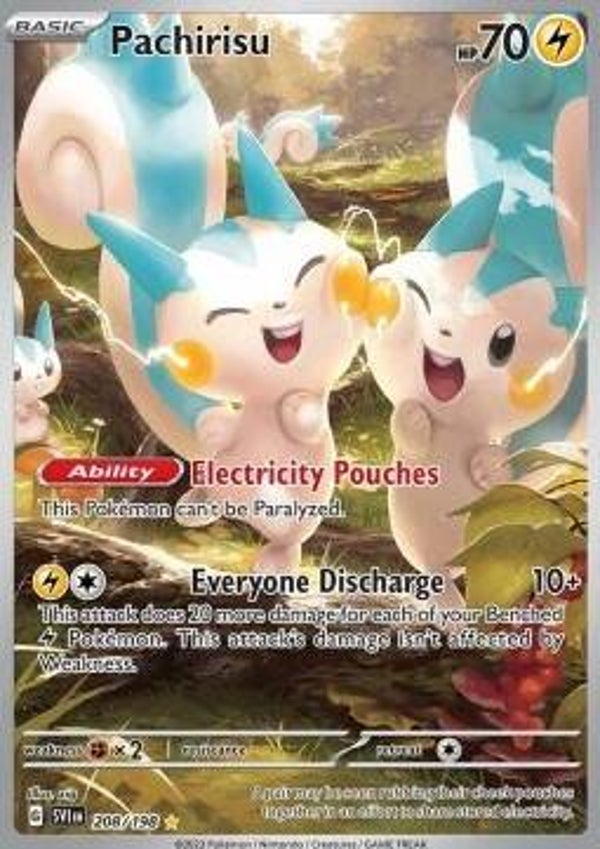 Chase Card - Pachirisu 208 - Scarlet & Violet