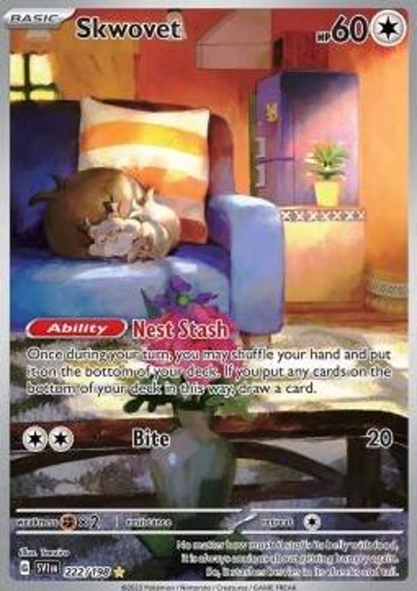 Chase Card - Skwovet 222 - Scarlet & Violet