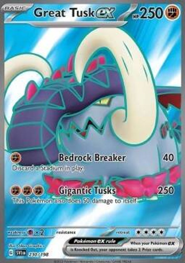 Chase Card - Great Tusk 230 - Scarlet & Violet