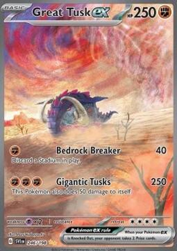 Chase Card - Great Tusk 246 - Scarlet & Violet