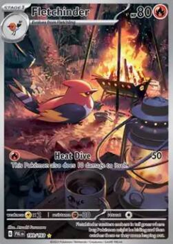 Chase Card - Fletchinder 199 - Paldea Evolved