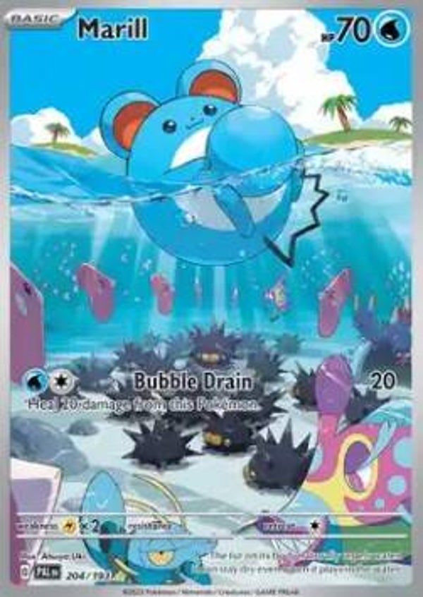 Chase Card - Marill 204 - Paldea Evolved