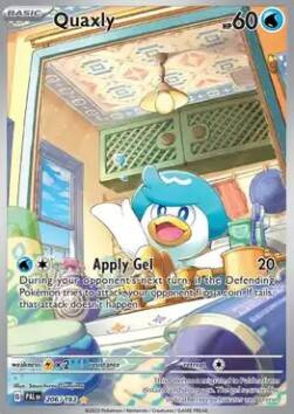 Chase Card - Quaxly 206 - Paldea Evolved