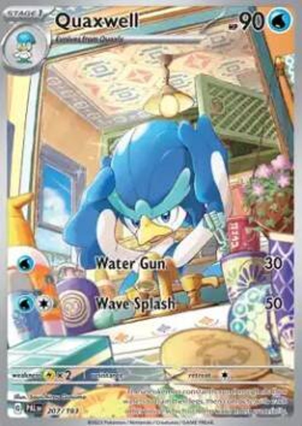 Chase Card - Quaxwell 207 - Paldea Evolved
