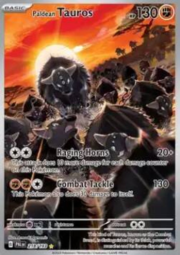 Chase Card - Tauros 218 - Paldea Evolved