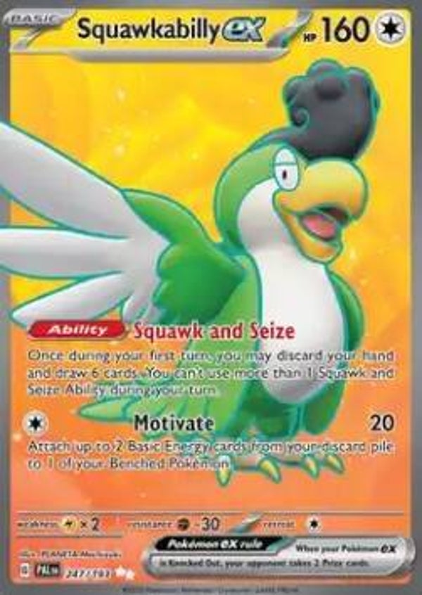 Chase Card - Squakabilly 247 -Paldea Evolved