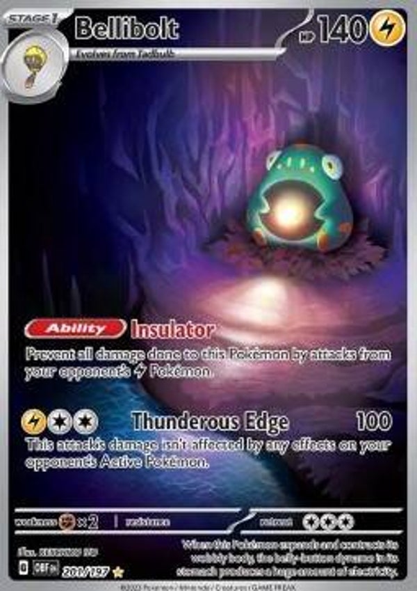 Chase Card - Bellibolt 201 - Obisidian Flames