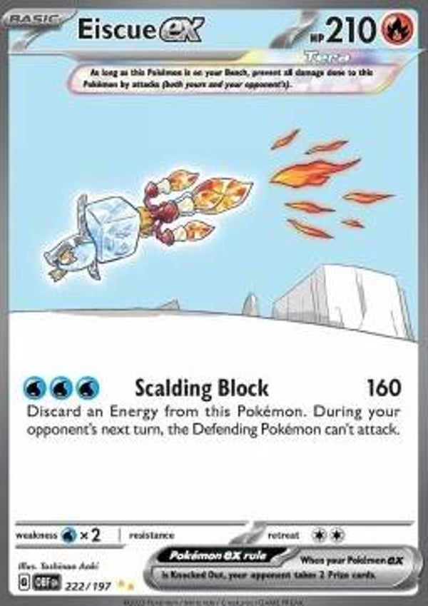 Chase Card - Eiscue 222 - Obsidian Flames