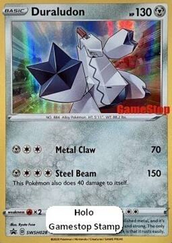 Chase Card - Duraludon 28 - Gamestop SEALED Promo