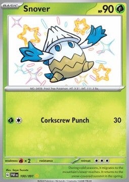 Chase Card - Snover 100 - Paldean Fates