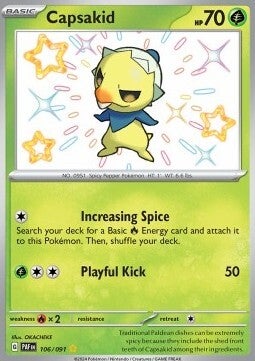 Chase Card - Capsakid 106 - Paldean Fates