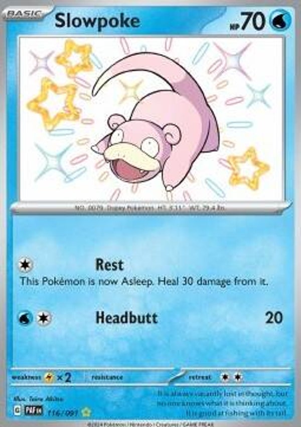 Chase Card - Slowpoke 116 - Paldean Fates