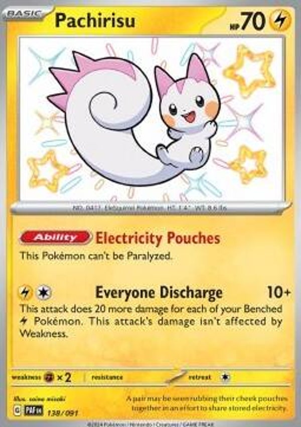 Chase Card - Pachirisu 138 - Paldean Fates