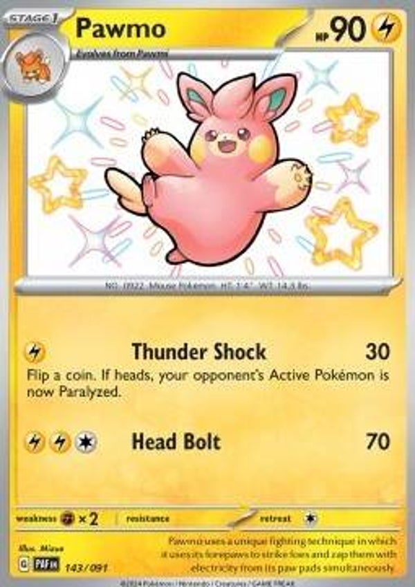 Chase Card - Pawmo 143 - Paldean Fates