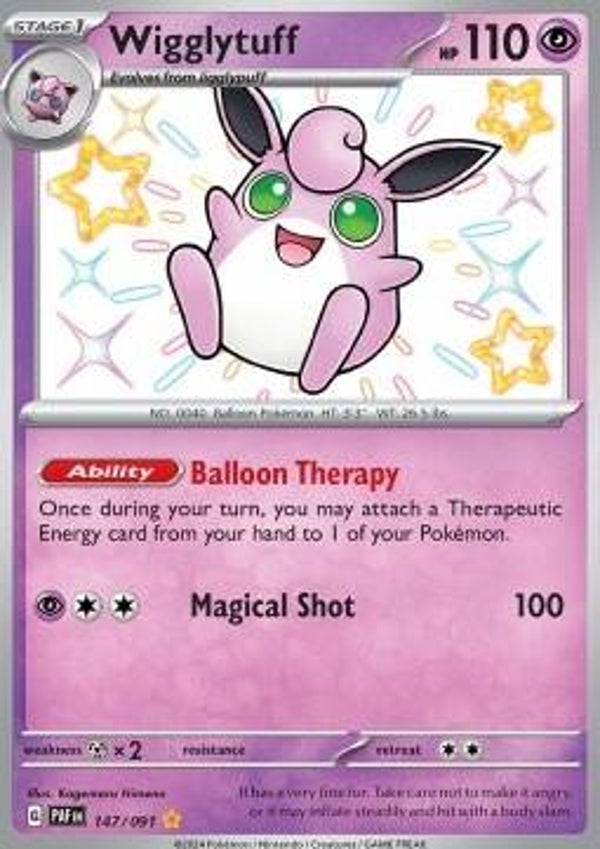 Chase Card - Wigglytuff 147 - Paldean Fates