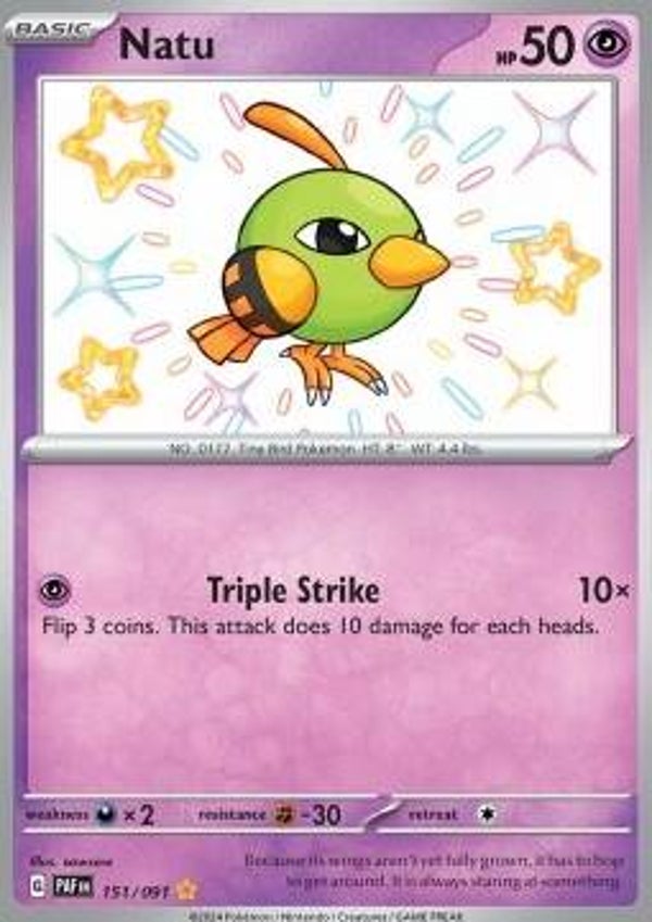 Chase Card - Natu 151 - Paldean Fates