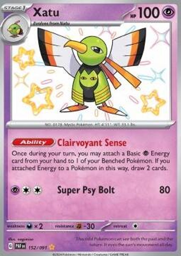 Chase Card - Xatu 152- Paldean Fates