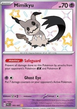 Chase Card - Mimikyu 160 - Paldean Fates
