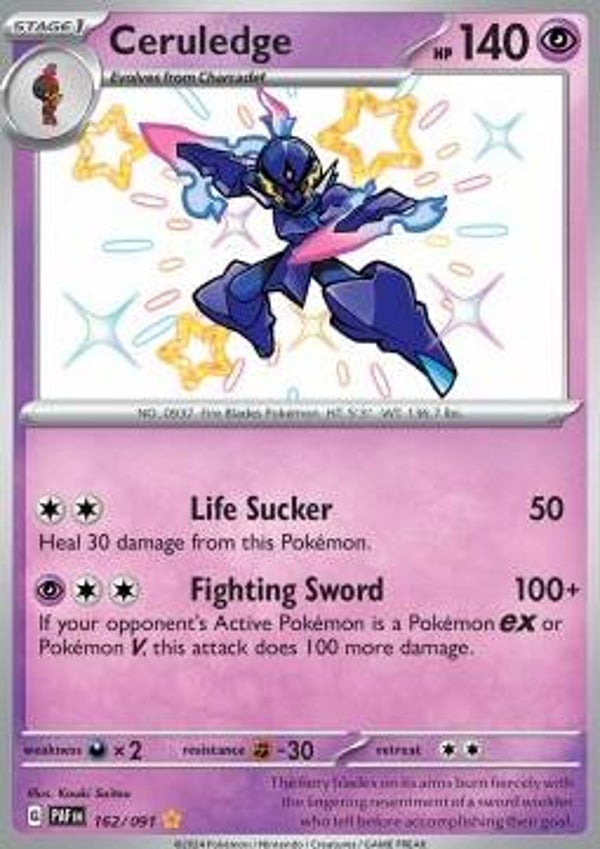 Chase Card - Ceruledge 162 - Paldean Fates