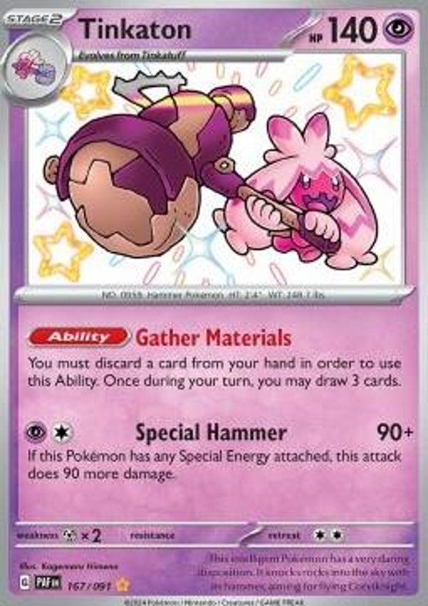 Chase Card - Tinkaton 167 - Paldean Fates
