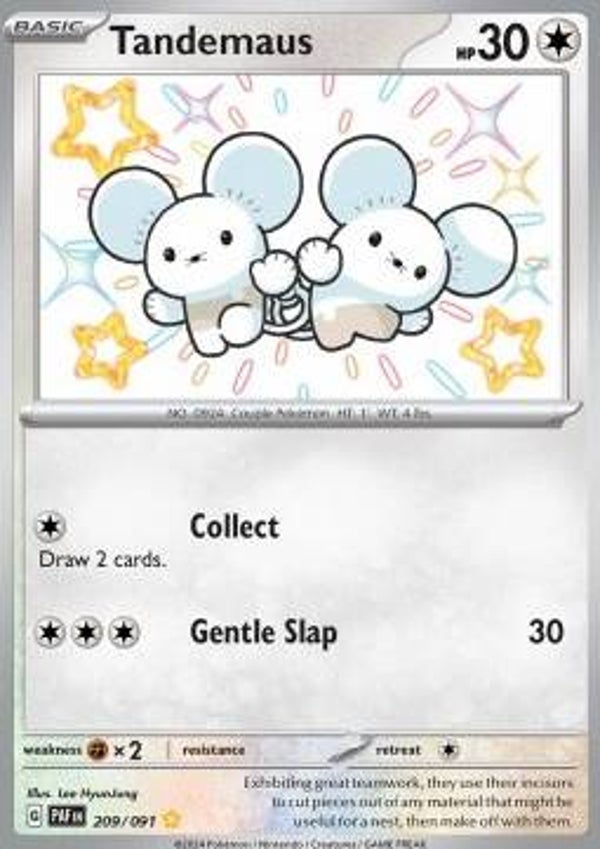 Chase Card - Tandemaus 209 - Paldean Fates