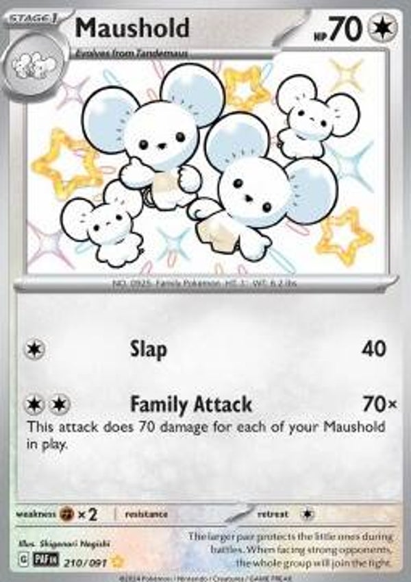 Chase Card - Maushold 210 - Paldean Fates