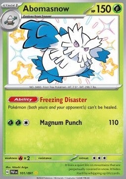 Chase Card - Abomasnow 101 - Paldean Fates