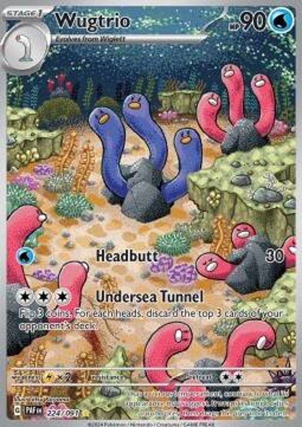 Chase Card - Wugtrio 224 - Paldean Fates