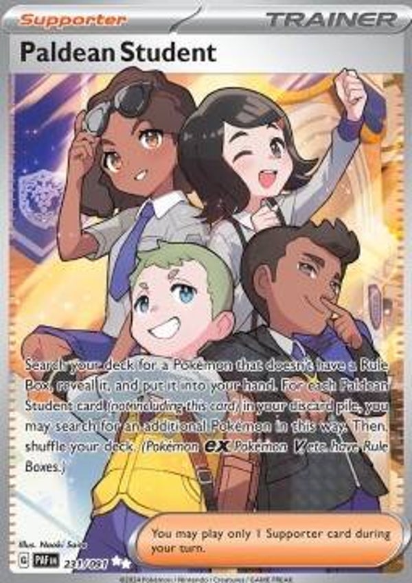 Chase Card - Paldean Student 231 - Paldean Fates