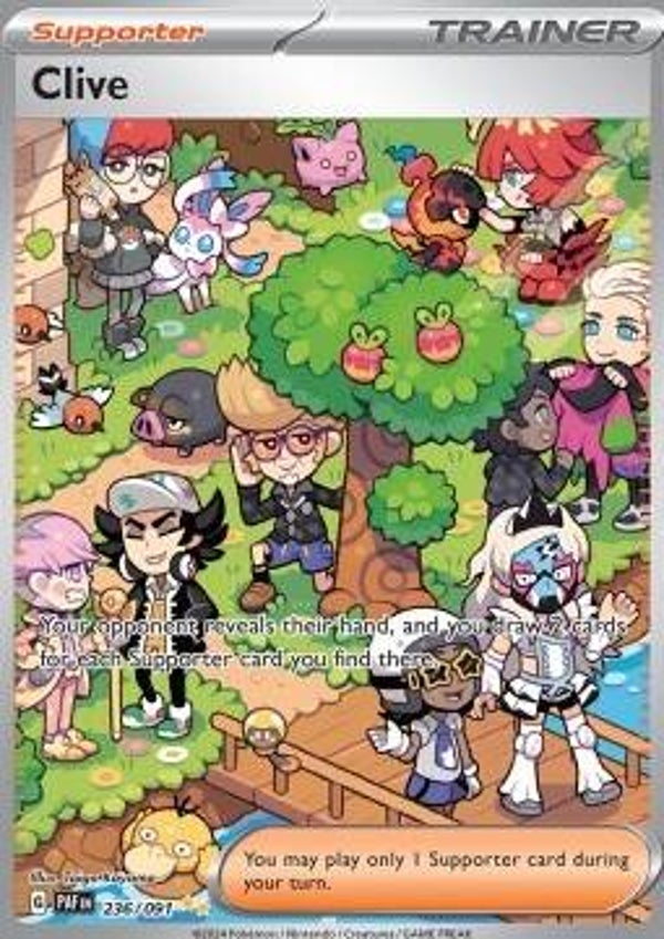Chase Card - Clive 236 - Paldean Fates