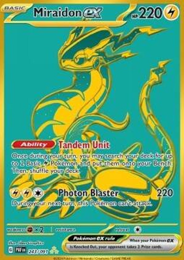 Chase Card - Miraidon 243 - Paldean Fates