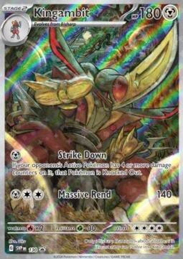 Chase Card - Kingambit 130 - Promo SLEEVED