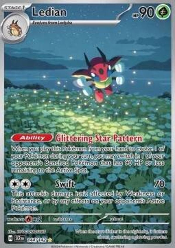 Chase Card - Ledian 144 - Stellar Crown