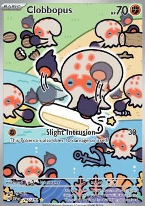 Chase Card - Clobbopus 207 - Surging Sparks