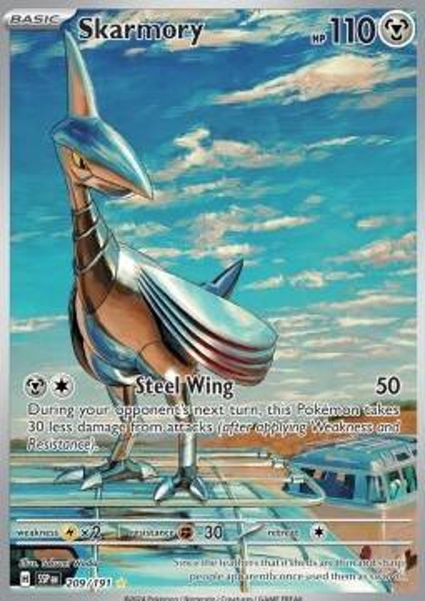 Chase Card - Skarmory 209 - Surging Sparks