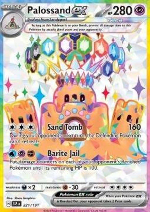 Chase Card - Palossand 221 - Surging Sparks