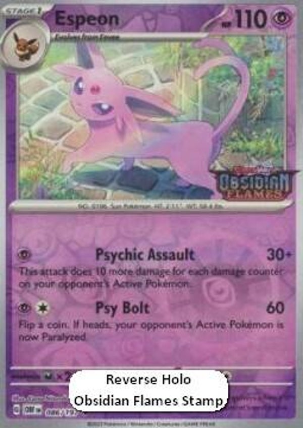 Chase Card - Espeon 086 - PROMO SEALED
