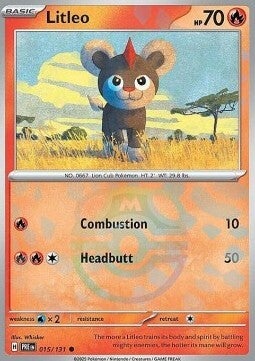 Chase Card - Litleo 015 Masterball - Prismatic Evolutions