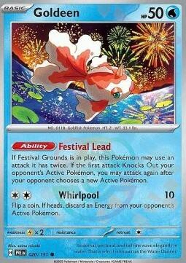 Chase Card - Goldeen 020 Masterball - Prismatic Evolutions