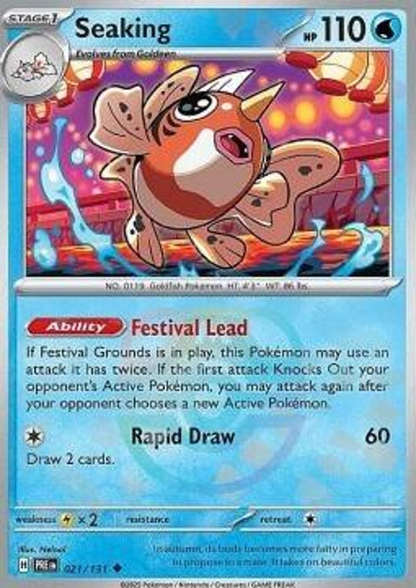 Chase Card - Seaking 021 - Prismatic Evolutions MASTERBALL
