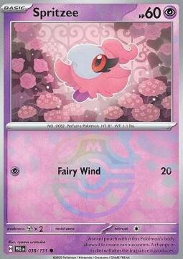 Chase Card - Spritzee 38 MASTERBALL - Prismatic Evolutions