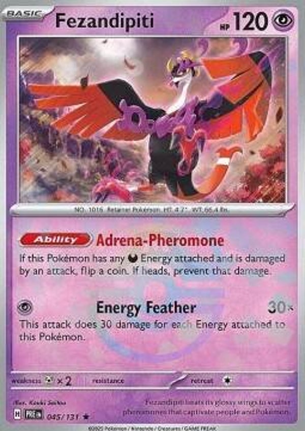 Chase Card - Fezandipiti 045 - Prismatic Evolutions MASTERBALL