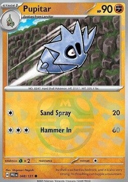 Chase Card - Pupitar 048 MASTERBALL - Prismatic Evolutions