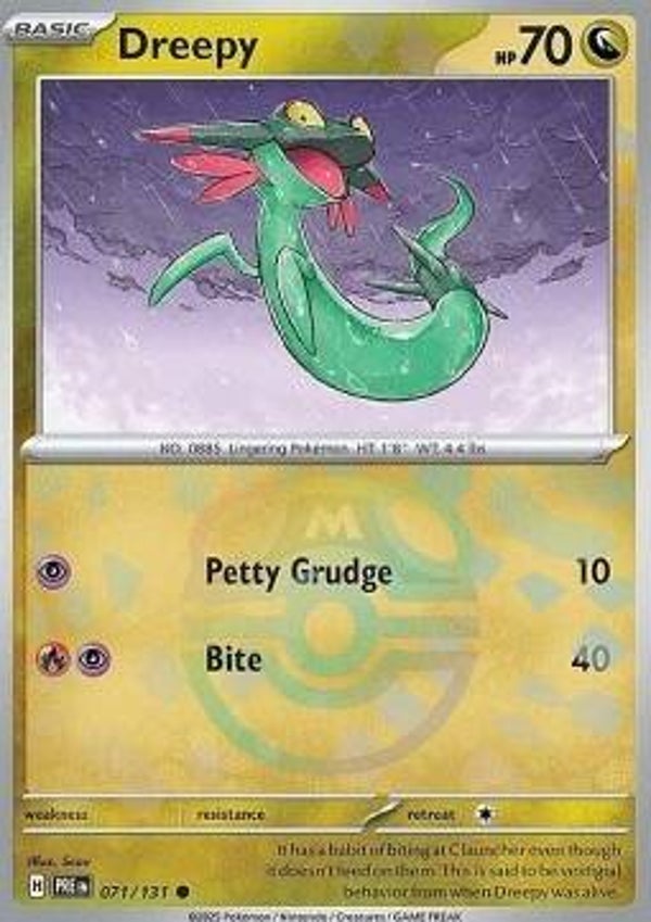 Chase Card - Dreepy 071 Masterball - Prismatic Evolutions