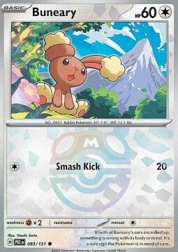 Chase Card - Buneary 083 MASTERBALL - Prismatic Evolitionss