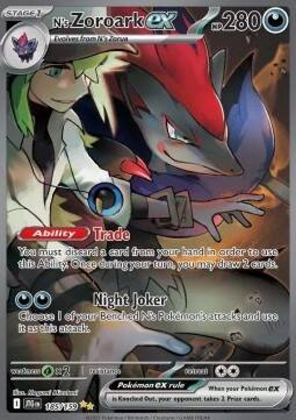 Chase Card - N's Zoroark 185 - Journey Together