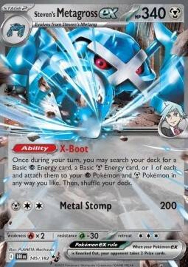 Chase Card - Steven's Metagross 145 - Destined Rivals