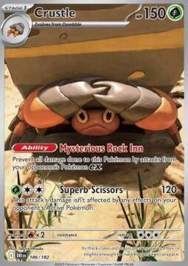 Chase Card - Crustle 186 - Destined Rivals