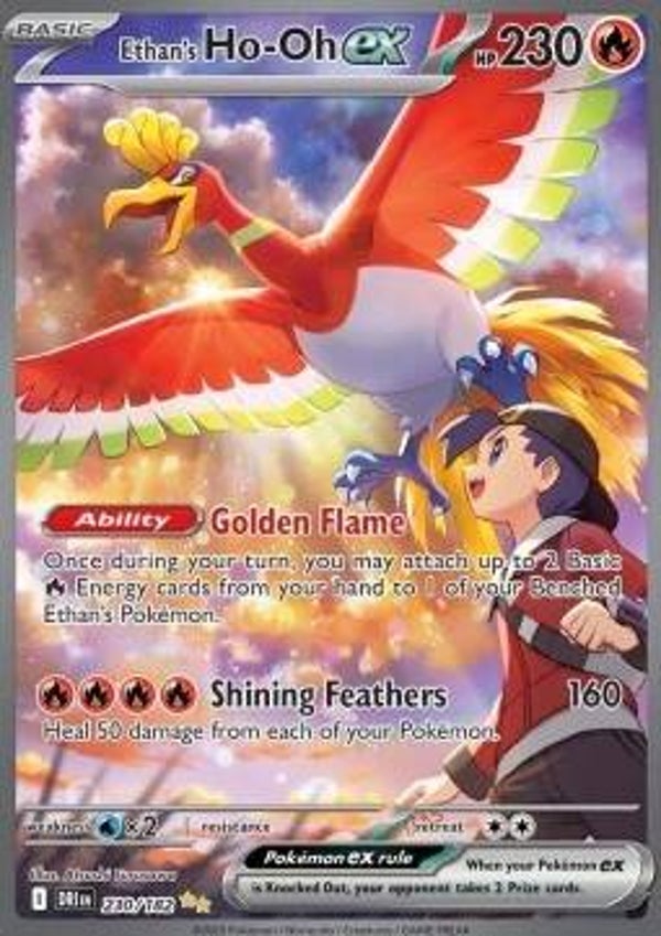 Chase Card - Ethan's Ho-Oh 230 - Destined Rivals