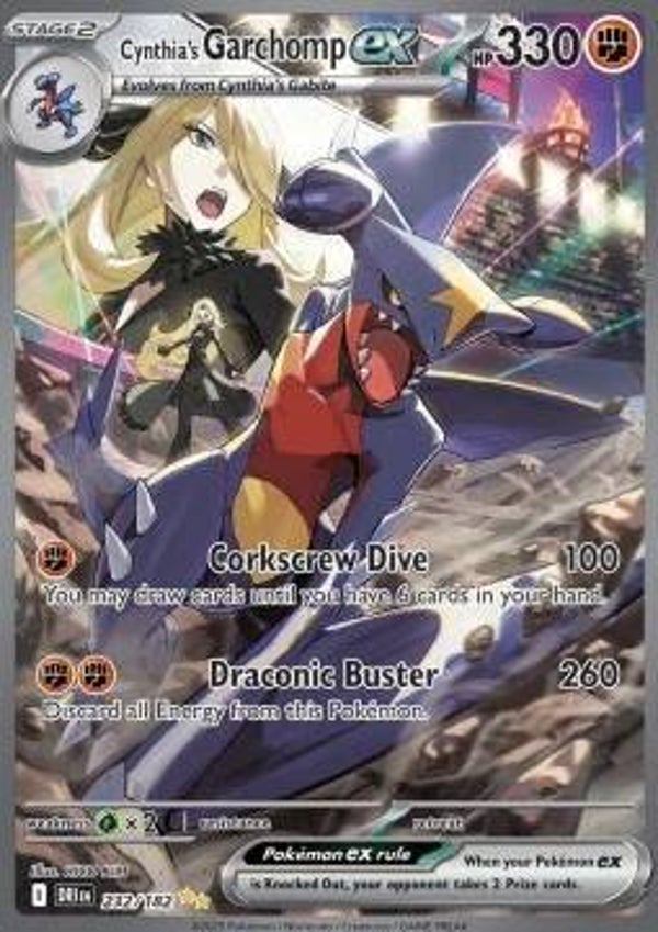 Chase Card - Cynthia's Garchomp 232 - Destined Rivals